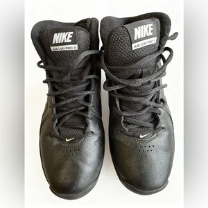 Nike Air Visi Pro 3 Black Withe High Top Basketball Shoes Men 8 Used No Insoles
